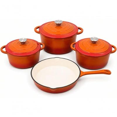 Conjunto de Panelas OIH-2052 Ferro Fundido Esmaltado 7 Peças Turquesa