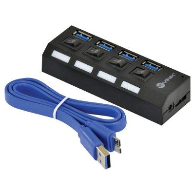 Hub USB 3.0 HUV-50 4 Portas com Interruptor Individual 5Gbps Vinik
