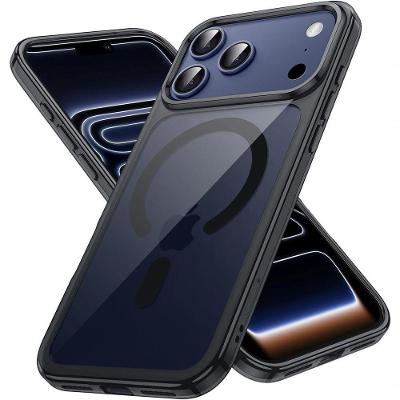 Capa Iphone 17 Pro Max 6,9 Magnética Magsafe Prova de Choque Transparente