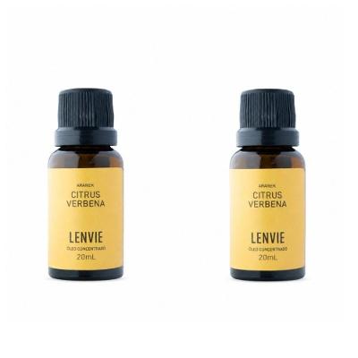 Kit 02 Óleos Concentrado Citrus Verbena 20ML Cítrico Amadeirado L'envie