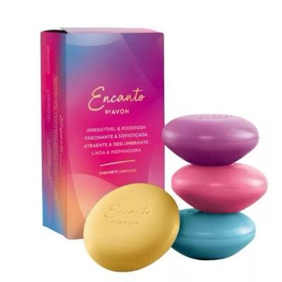 Kit Sabonete Encanto Fragrâncias Variadas 4x80G Avon
