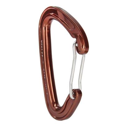 Mosquetão Alumínio Aramido Curvo 22KN CE Bronze Sideup