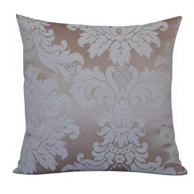 Kit 2 Capas de Almofada Medalhão Jacquard Arabesco Cobre e Cru 40x40cm