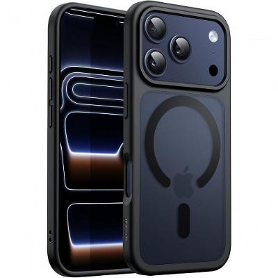 Capa Iphone 17 Pro Max 6,9 Pol Compatível com Magsafe Fosca Translúcida TPU e PC
