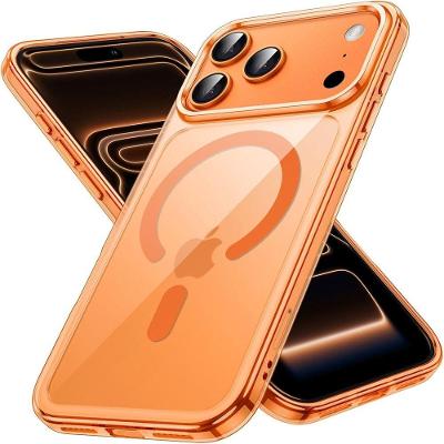 Capa Iphone 17 Pro Max 6,9 Magnética Magsafe Transparente TPU e PC