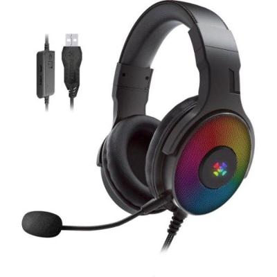 Headset Gamer Fortrek Cruiser USB 7.1 RGB Cancelamento de Ruído Preto
