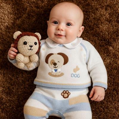 Amigurumi Bolinha Leão de Crochê Artesanal Infantil Bege