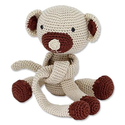 Amigurumi de Crochê Macaco Amarra Cortina Artesanal Feito à Mão