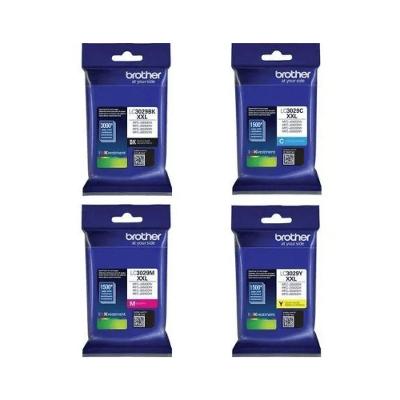 Kit 4 Cartuchos de Tinta Brother LC3029 Preto Magenta Ciano e Amarelo