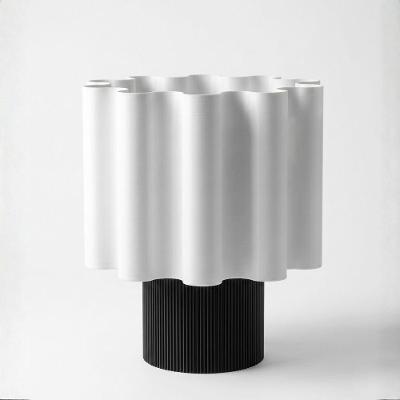 Luminária Abajur Vagues Bancone E27 3000K Bivolt Preto