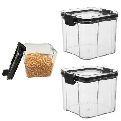 Kit 2 Potes Herméticos MC11071 Acrílico Multiuso Cozinha Transparente AB Mídia