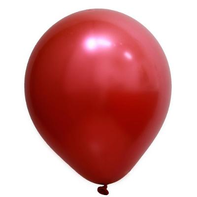 Balão Cromado Metalizado Vermelho 9 Polegadas 25 Unidades Art Latex