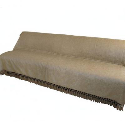 Manta Gigante Jacquard Ouro Velho Mesclado Sofá 180x280cm Dourado