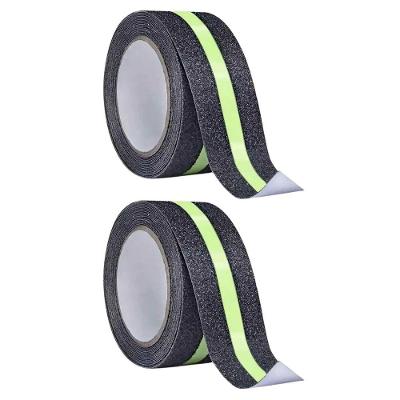 Kit 2 Fitas Antiderrapantes SU-NOSA1 Refletivas 5M Degraus Preto AB Mídia