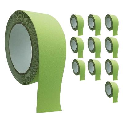 Kit 10 Fitas Antiderrapantes SU-NOSA2 Fotoluminescente 5cm X 5M Verde AB Mídia