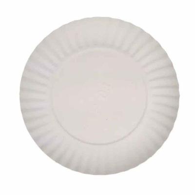 Prato Descartável de Papelão 25CM Branco 100 Unidades Nr: 06