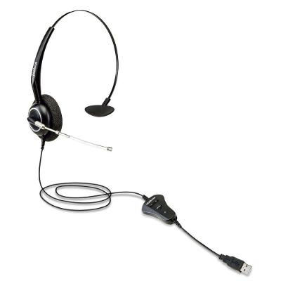 Headset THS 55 USB Mono Plug And Play Voip com Microfone Removível Intelbras