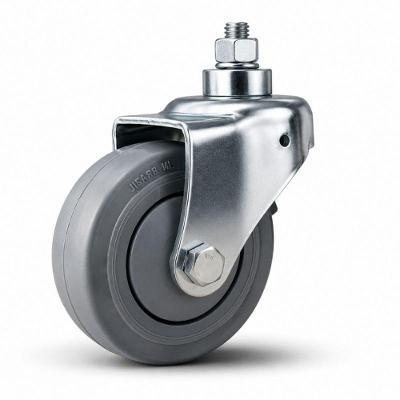 Rodízio Fixo Performa 4 Pol Espiga Rosca 1-2 Roda PU 110kg Maxx Performa