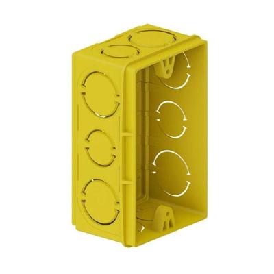 Caixinha de Embutir 4x2 Tigreflex Retangular PVC Amarela Tigre