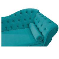 Diva Recamier Diana 160cm Lado Esquerdo Suede - Doce Sonho Móveis Azul Turquesa - 3