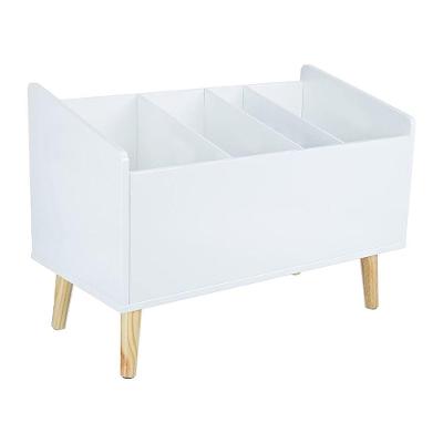 Organizador Livreiro Infantil Leandro MDF 60cm Branco Woodcore