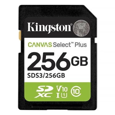 Cartão de Memória SD Canvas Select Plus 256GB 150MB-s Kingston