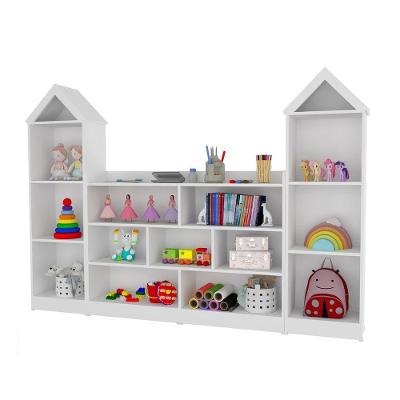 Organizador e Casinha Infantil Poliana 2 Portas MDF 200cm Branco Woodcore
