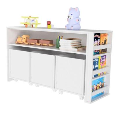 Rack com Baús Infantil Giuseppina MDF 125,5CM Branco Woodcore