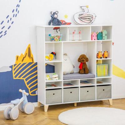 Organizador Infantil Colméia Flyn MDF 120cm Branco Woodcore