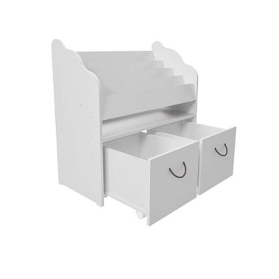 Organizador Livreiro Zuleica 2 Portas 2 Prateleiras MDF 85cm Branco Woodcore