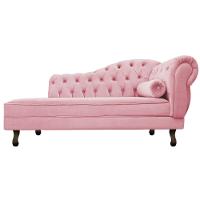 Diva Recamier Diana 160cm Lado Esquerdo Suede - Doce Sonho Móveis Rosa Bebê - 5