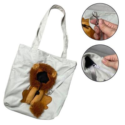 Bolsa de Transporte para Pets AB Mídia BSL3906 Estampa Leão Branco