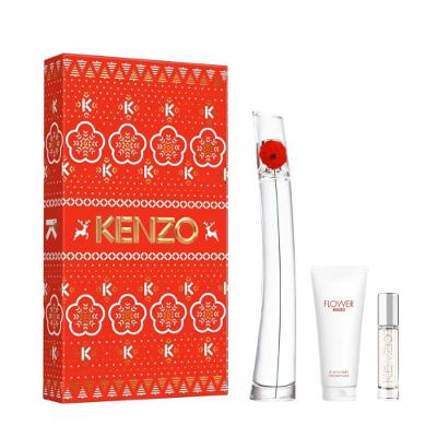 Kit Perfume Flower By Kenzo Feminino Eau de Parfum Floral Oriental 100ML + 75ML + 10ML