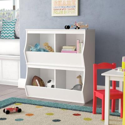 Organizador Modular de Nichos Yuri 2 Portas MDF 85cm Branco Woodcore
