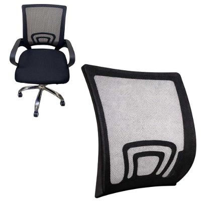 Apoio Lombar OC-001A Ergonômico Ajustável Tela Mesh Preto AB Mídia