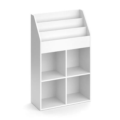Organizador Infantil com Nichos e Livreiro Justin MDF Branco Woodcore