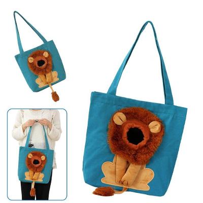 Bolsa de Transporte Pets AB Mídia BSL3906 Náilon Estampa Leão Azul