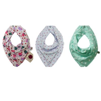 Kit 25 Babadores Bandana Bebê 100% Algodão com Forro Interno Colorido
