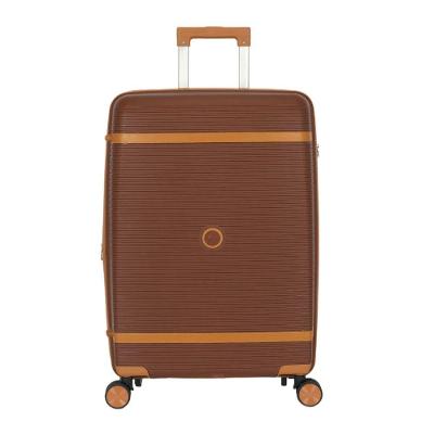 Mala de Bordo 48L Polipropileno Expansiva Zíper Anti Furto Copenhagen Marrom Polo King