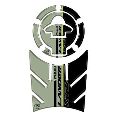Protetor de Tanque e Bocal Resinado 3D Lander XTZ Preto Teu Adesivo