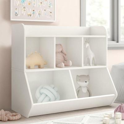 Organizador Infantil Dandara 1 Porta 5 Gavetas MDF 90cm Branco Woodcore