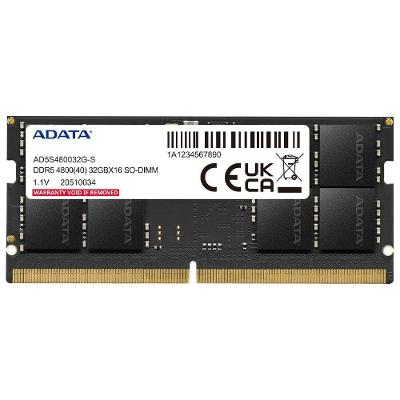 Memória RAM Notebook Adata DDR5 32GB 4800MHz AD5S480032G-S