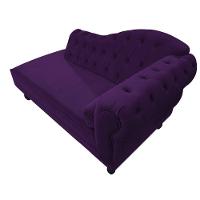 Diva Recamier Diana 185cm Lado Esquerdo Suede - Doce Sonho Móveis Roxo