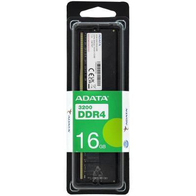 Memória RAM ADATA DDR4 16GB 3200MHz Latência CL22 Preta