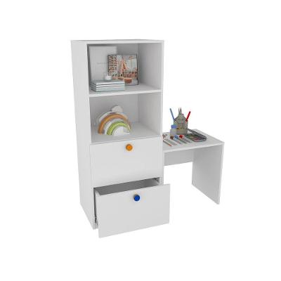 Armário Montessoriano Rubi 2 Gavetas MDF 50cm Branco Woodcore