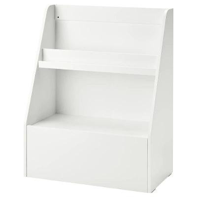Organizador Livreiro com Baú William MDF 15MM Branco Woodcore