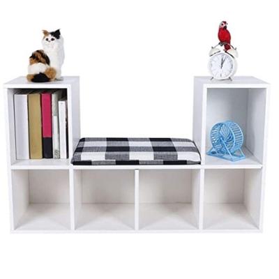 Organizador Infantil com Assento Nicolas MDF 15mm 100cm Branco Woodcore