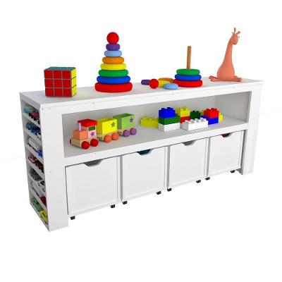 Organizador com Baús Ajax MDF 141cm Branco Woodcore