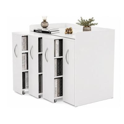 Estante Biblioteca Lobato 3 Prateleiras 4 Gavetas MDF Branco Woodcore