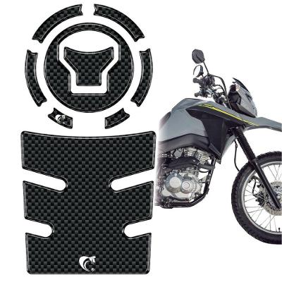 Kit Protetor Tanque e Bocal Resinado 3D Bros 160 25-26 Carbono Teu Adesivo